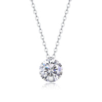 Moissanite Pendant Necklace – GRA Certified Birthday Gift Necklace in S925 Silver