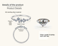 Moissanite Silver Ring