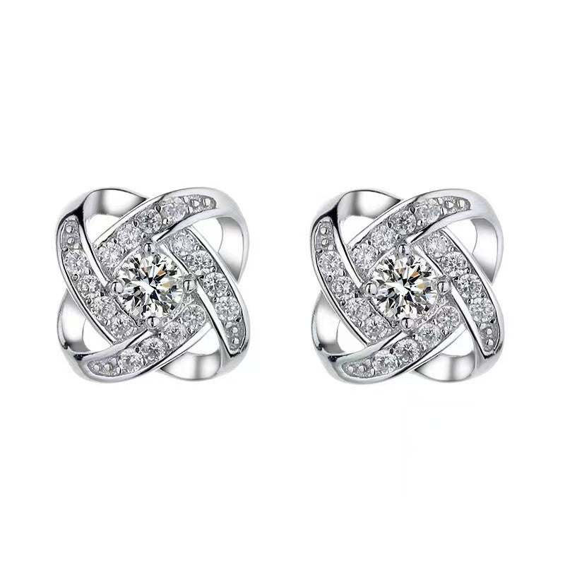 Zircon Stud Earrings for Women – Everyday & Gift Earrings in S925 Silver