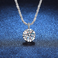Moissanite Crown Necklace – Luxury Wedding Anniversary Gift in S925 Silver