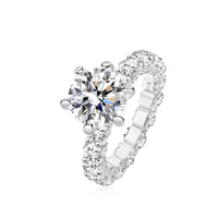 Moissanite Engagement Ring – 4 Carat Proposal Ring in S925 Silver
