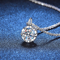 Moissanite Crown Necklace – Luxury Wedding Anniversary Gift in S925 Silver