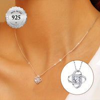 Heart Zircon Everyday Necklace – Minimalist Gift Necklace in Platinum S925 Silver