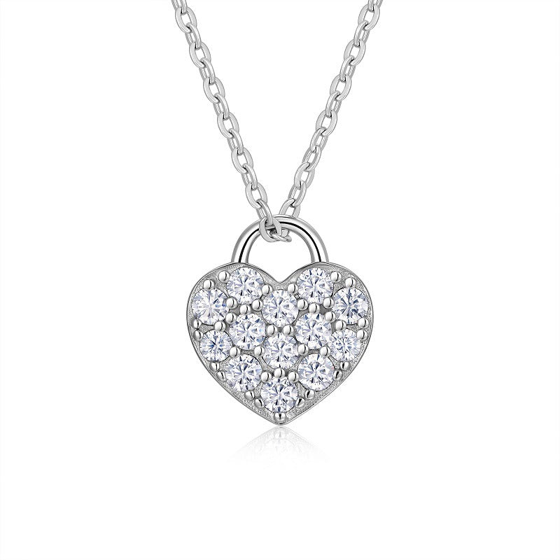 Moissanite Pendant Necklace – GRA Certified Birthday Gift Necklace in S925 Silver