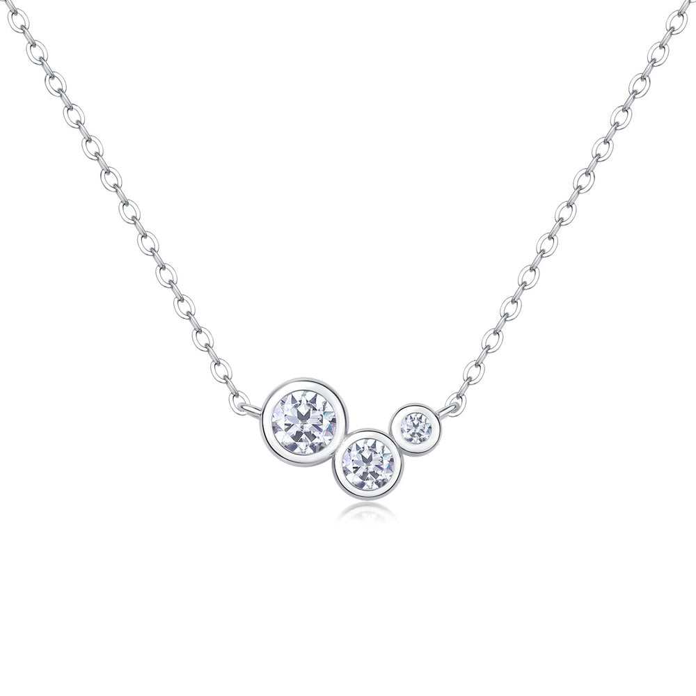 Moissanite Pendant Necklace – GRA Certified Birthday Gift Necklace in S925 Silver