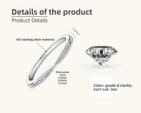 Moissanite Silver Ring