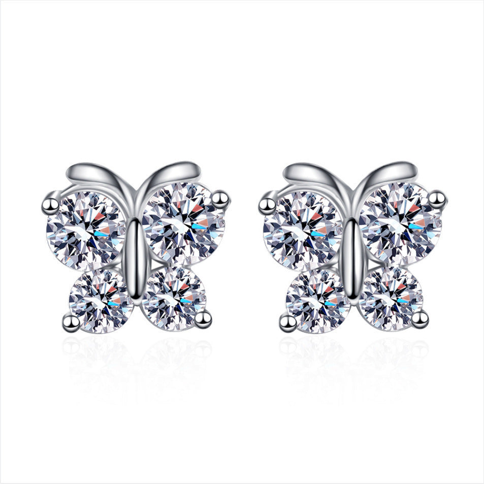 Zircon Stud Earrings for Women – Everyday & Gift Earrings in S925 Silver