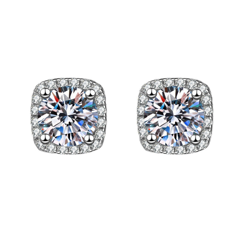 Zircon Stud Earrings for Women – Everyday & Gift Earrings in S925 Silver
