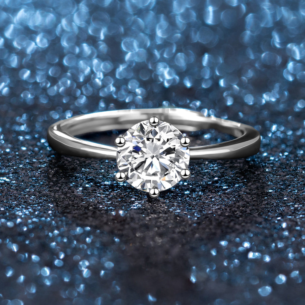 Moissanite Jewelry Gift Set – Engagement Necklace, Ring & Earrings in S925 Silver