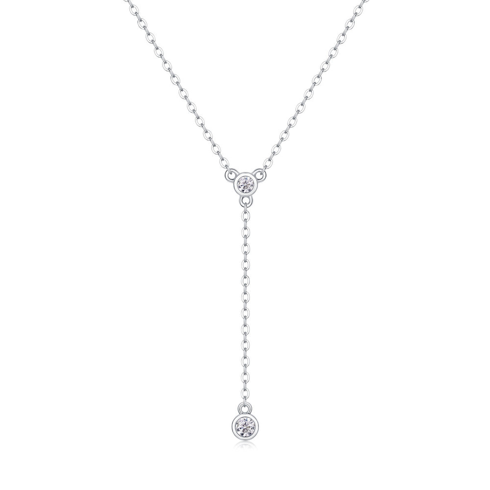 Moissanite Pendant Necklace – GRA Certified Birthday Gift Necklace in S925 Silver