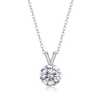 Moissanite Pendant Necklace – GRA Certified Birthday Gift Necklace in S925 Silver