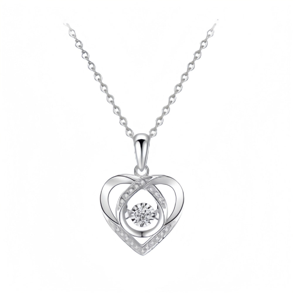 Beating Heart Necklace – Romantic Valentine's Day Gift in S925 & 999 Silver