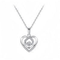 Beating Heart Necklace – Romantic Valentine's Day Gift in S925 & 999 Silver