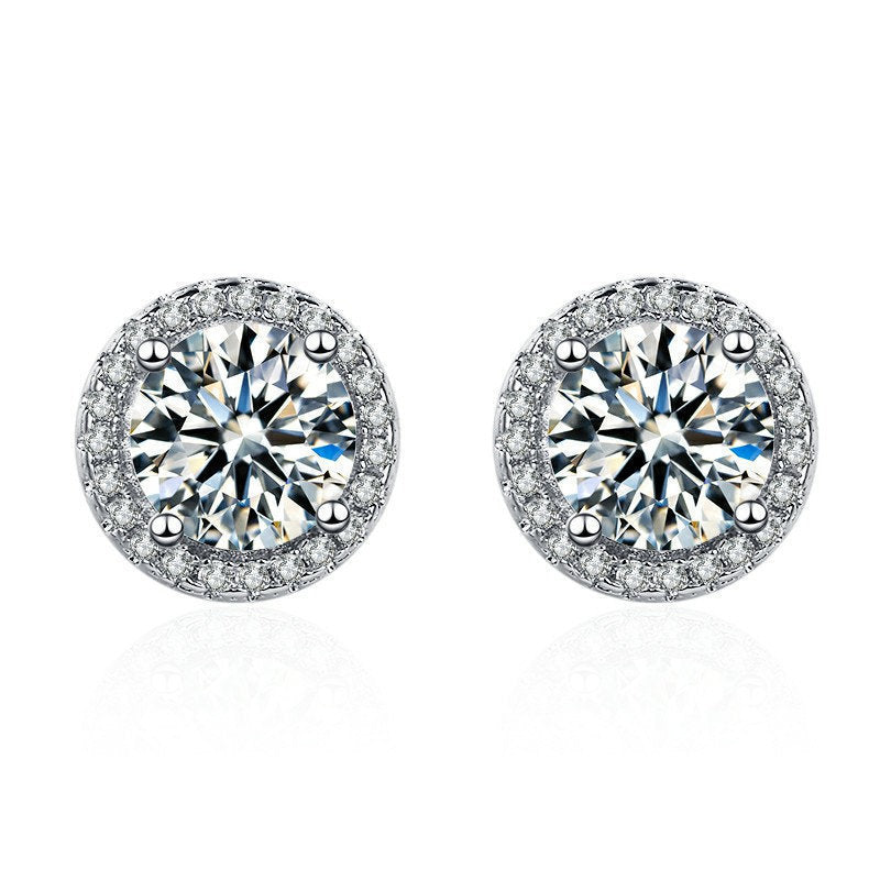Zircon Stud Earrings for Women – Everyday & Gift Earrings in S925 Silver