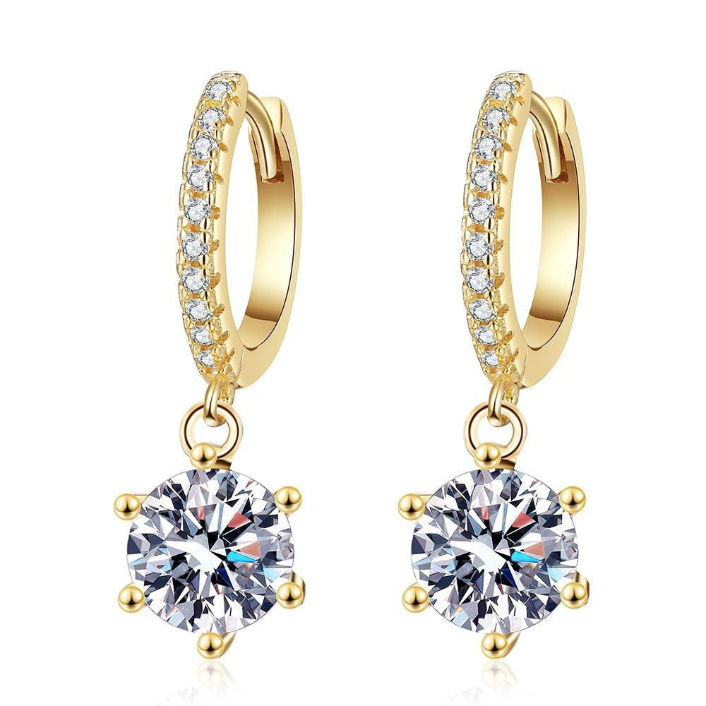 Moissanite Stud Earrings – Wedding & Special Occasion Earrings in S925 Silver